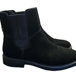 Cougar Helena-S Suede Chelsea Boots Black Waterproof, Size 10